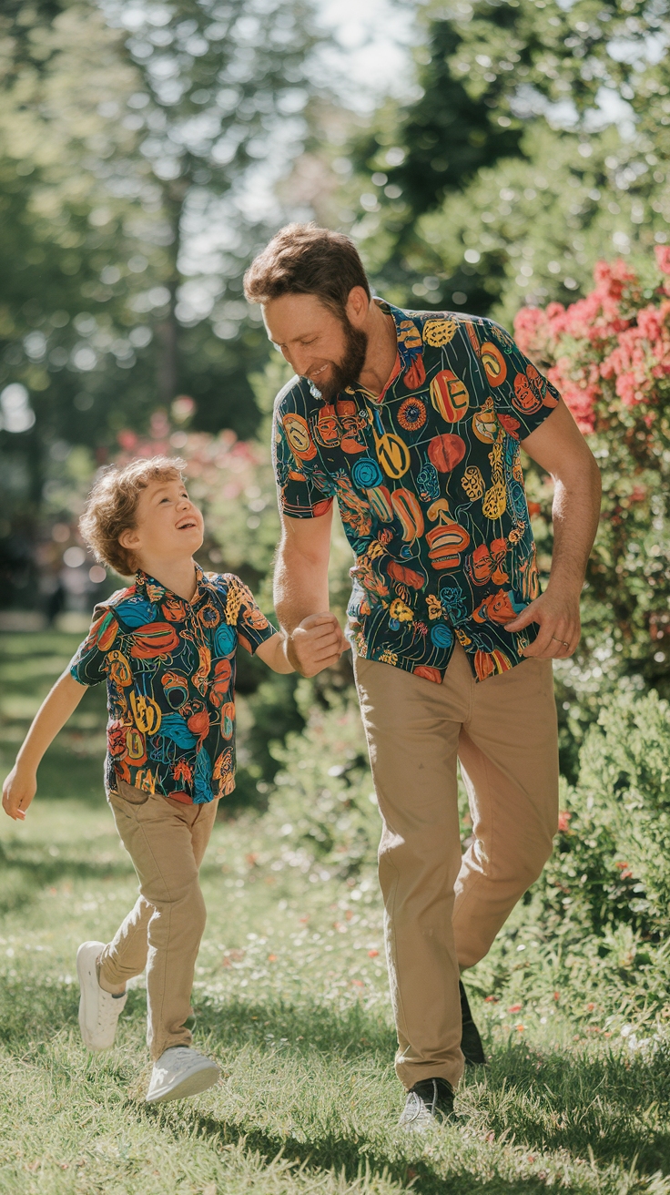 Father Son Matching Shirts: Style for Bonding Moments outfit idea