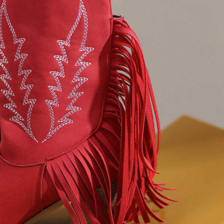 Female Lawyer Fashion, 90'lar Stili - Disco Cowgirl Fringe Ankle Boots Female Lawyer Fashion, 90'lar Stili - Disco Cowgirl Fringe Ankle Boots