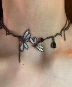 Fest Outfits, Looks Chic - Fairycore Dragonfly Necklace