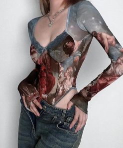 Find Your Clothing Aesthetic, Outfit Ideas Pants And Shirt - Renaissance Bodysuit