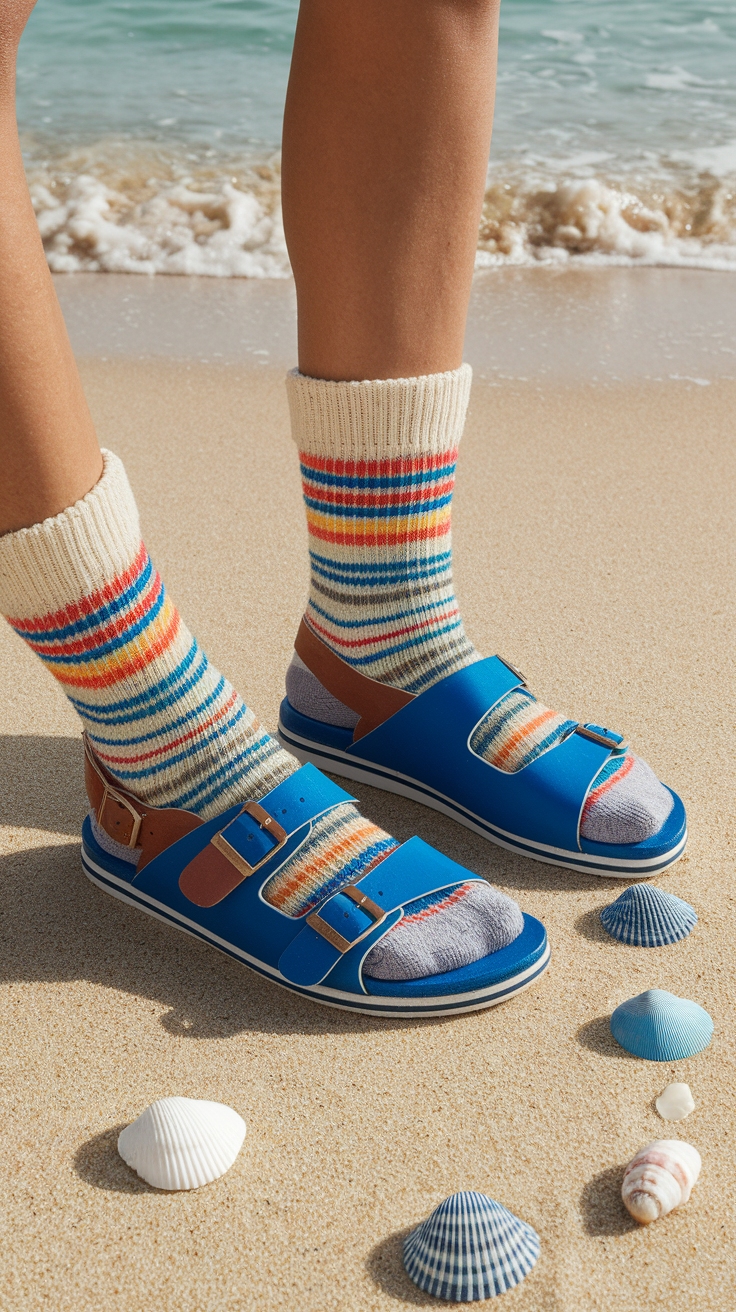 Styling Fisherman Sandals with Socks outfit idea
