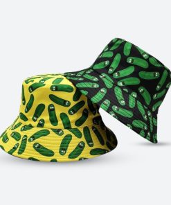 Fits Grunge Y2k, Aesthetic Fits Y2k - Pickle Rick Bucket Hat