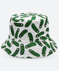 Fits Grunge Y2k, Aesthetic Fits Y2k - Pickle Rick Bucket Hat