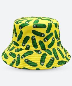 Fits Grunge Y2k, Aesthetic Fits Y2k - Pickle Rick Bucket Hat