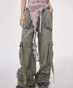 Fits Ideas Winter, Lazy Uni Outfits - Y2K Cargo Jeans