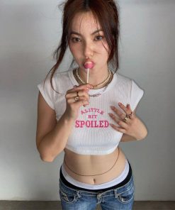 Fits Inspiration School, Soft Modest Outfits - A Little Bit Spoiled Crop Top