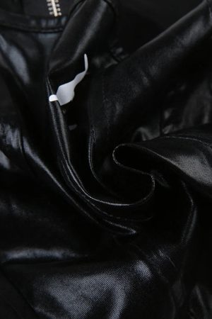 Fits With Linen Pants, Styling Pants - Grunge Faux Leather Crop Corset Top