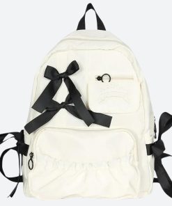 Fitted Collared Shirt Women, Fit Shirt Outfit - Bow School Backpack