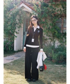 Fitted Long Sleeve T-Shirt for Women - Autumn Winter 2025, Flattering Design, Casual Essential, Perfect for 90s and Y2K Style