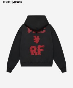 Fleece Hoodie with Rhinestone Pattern, Bootleg Style, Trendy Streetwear, Y2K Vibes, Casual Fashion Essential