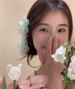 Floral Hair Clip for Women, 2025 New Style Duckbill Hairpin, Side & Back of Head Hair Accessory, Trendy Fashion Hairpiece