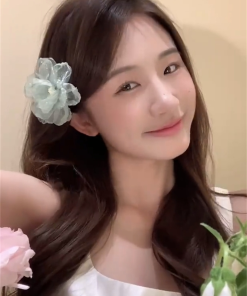 Floral Hair Clip for Women, 2025 New Style Duckbill Hairpin, Side & Back of Head Hair Accessory, Trendy Fashion Hairpiece