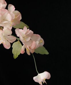 Floral Hairpin Headpiece for Hanfu Costume - Pastel Silk Flowers, Ethereal Ancient Style Hair Ornament, Tang Dynasty Inspired Accessory