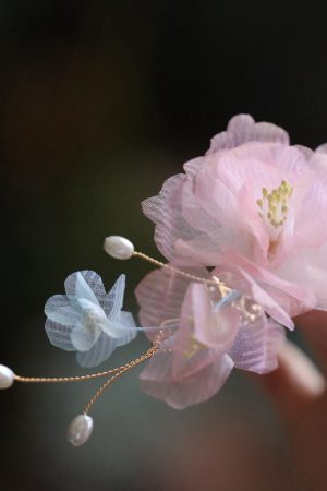 Floral Hanfu Hair Accessories Set, Elegant Hair Clips & Hairpins for Fairy-Like Girls, Tang Style Ancient Costume Ornaments
