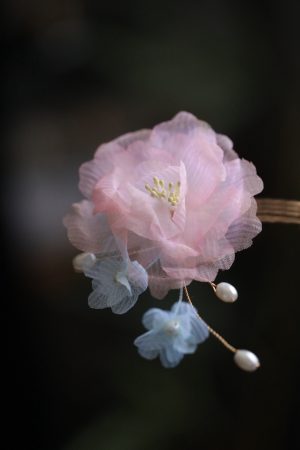 Floral Hanfu Hair Accessories Set, Elegant Hair Clips & Hairpins for Fairy-Like Girls, Tang Style Ancient Costume Ornaments