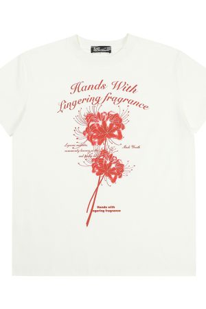 Floral Print Short Sleeve T-Shirt for Women - Summer Breathable Loose Fit Top in Trendy American Style