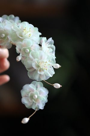 Flower Fairy Hanfu Hair Accessories - Tang Style Headdress Clips, Elegant Chinese Qipao Design for Women