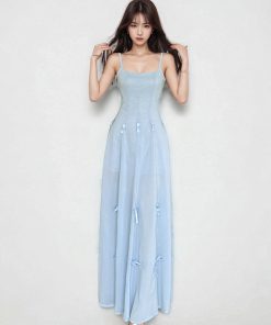 French Black Bow Waist-Cinching Strap Dress - Mid-Length Slim Fit Work Dress with Defined Waist for Women