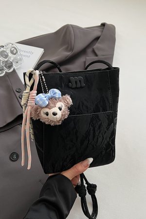 French Retro Matte Bucket Bag for Women - 2025 New High-End Versatile Shoulder Crossbody Fashion Commuting Bag