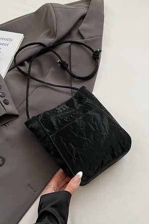 French Retro Matte Bucket Bag for Women - 2025 New High-End Versatile Shoulder Crossbody Fashion Commuting Bag