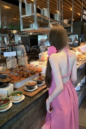 French-Style Backless Halter Slip Dress with Fairy Design - Summer Vacation Long Dress for Hot Girls