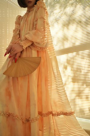 French-Style Gradient Vacation Dress | Loose Fit Niche Design | Spring Long Dress for Effortless 90s-Inspired Fashion