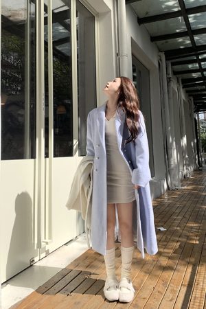 French-Style Long Sleeve Knitted Bodycon Dress for Women - Slim Fit Sexy Mini Skirt for Early Spring Fashion