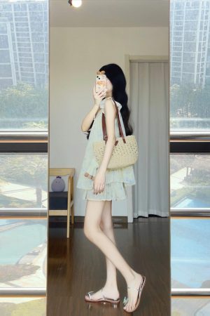 French-Style Loose Floral Lace Spliced Embroidered Shirt Top & Half Skirt Two-Piece Set for Women - Summer Fashion