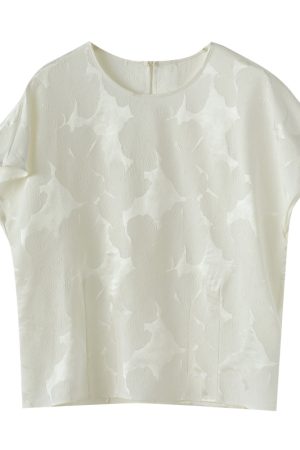 French-Style Luxury Heavyweight Silk Jacquard Round Neck Pullover Shirt Dress Vest with Shoulder Sleeves, Vintage Chic Fashion