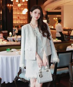 French-Style Sleeveless Tank Dress for Women - High-End Quality, Waist-Cinching Design, Chic Manhattan Girl Look