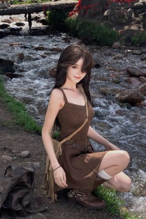 French-Style Spicy Girl Irregular Strap Dress for Women - Waist-Cinching Black Mini Dress for Spring and Summer Fashion