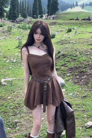 French-Style Spicy Girl Irregular Strap Dress for Women - Waist-Cinching Black Mini Dress for Spring and Summer Fashion