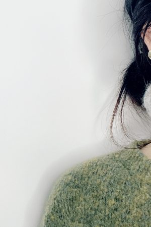 French Vintage Elegant Wool Circle Earrings with S925 Silver Needle - 2025 Autumn Winter Fashion Jewelry