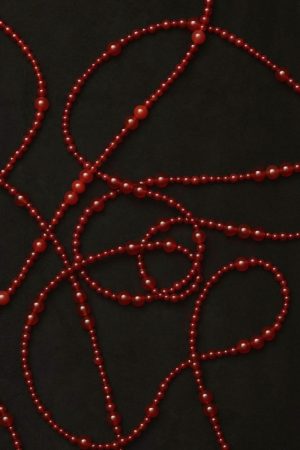 French Vintage Irregular Red Agate Handmade Beaded Necklace - High-End Fashionable Design for New Year and Spring Festival