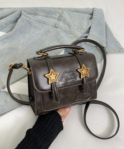 French Vintage Melard Handbag for Women - 2025 New Model, High-End Small Square Shoulder Crossbody Bag for Spring and Summer