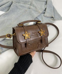 French Vintage Melard Handbag for Women - 2025 New Model, High-End Small Square Shoulder Crossbody Bag for Spring and Summer
