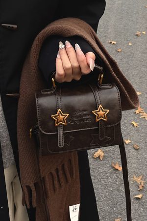 French Vintage Melard Handbag for Women - 2025 New Model, High-End Small Square Shoulder Crossbody Bag for Spring and Summer