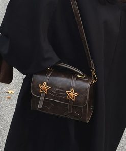 French Vintage Melard Handbag for Women - 2025 New Model, High-End Small Square Shoulder Crossbody Bag for Spring and Summer