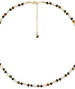 French Vintage Minimalist Natural Stone Short Necklace, Unique High-End Design, Hong Kong Clavicle Chain, Trendy Fashion Accessory