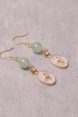 French Vintage Mother-of-Pearl Rose Earrings for Women - High-End Niche Design Studs and Drop Earrings, 2025 Fashion Statement