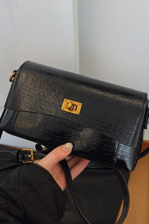 French Vintage Stone Pattern Underarm Bag for Women - 2025 High-End Versatile Small Square Shoulder Crossbody Bag