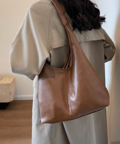 French Vintage Tote Bag for Women - Stylish Spring/Summer 2025 Shoulder Bag, Versatile Commuter & Mother-Child Bag