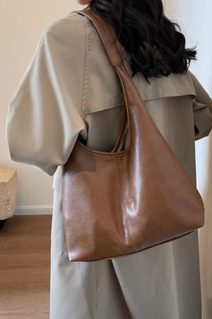French Vintage Tote Bag for Women - Stylish Spring/Summer 2025 Shoulder Bag, Versatile Commuter & Mother-Child Bag