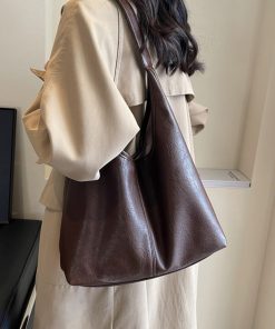 French Vintage Tote Bag for Women - Stylish Spring/Summer 2025 Shoulder Bag, Versatile Commuter & Mother-Child Bag