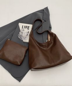 French Vintage Tote Bag for Women - Stylish Spring/Summer 2025 Shoulder Bag, Versatile Commuter & Mother-Child Bag