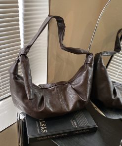 French Vintage Underarm Bag for Women - 2025 High-End Dumpling Bag, Versatile Shoulder & Crossbody Style for Spring/Summer Fashion