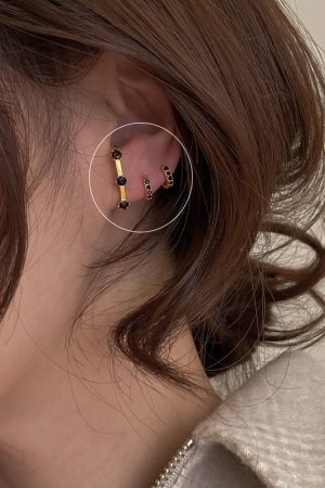 French Vintage Zircon Ear Studs for Women - Simple Versatile Minimalist Earrings, Fashionable Personalized Jewelry