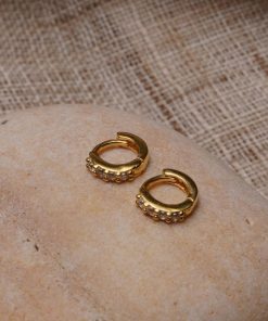 French Vintage Zircon Ear Studs for Women - Simple Versatile Minimalist Earrings, Fashionable Personalized Jewelry