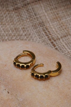 French Vintage Zircon Ear Studs for Women - Simple Versatile Minimalist Earrings, Fashionable Personalized Jewelry