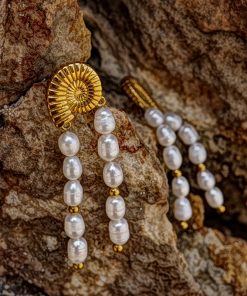Freshwater Pearl Stud Earrings - Unique High-End Shell Design, Fashionable Jewelry for Elegant Style